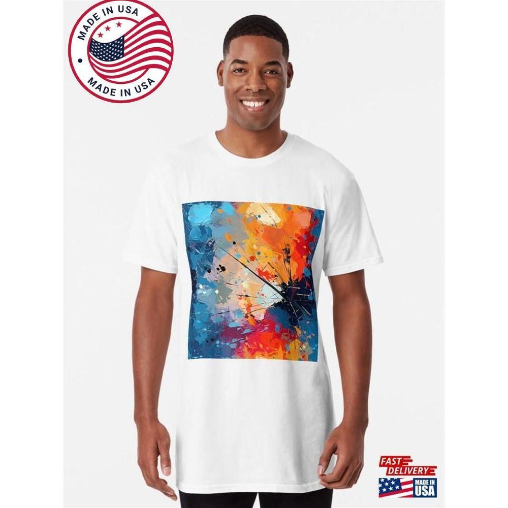 Impressionist Splashes Vivid Colors On Broken Umbrella T-Shirt